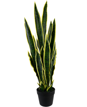 Kunstpflanze Sansevieria Laurentii 92 cm im Ziertopf