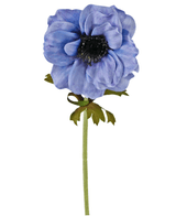 Künstliche Blume Anemone 35 cm blau