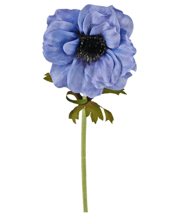 Künstliche Blume Anemone 35 cm blau