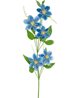 Künstliche Blume Clematis doppelt 78 cm blau