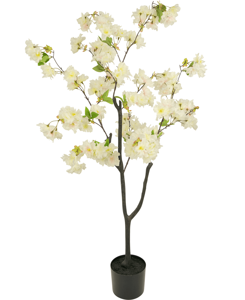 Künstliche Kirschblüte 120 cm weiß