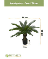 Künstliche Pflanze Cycad-Palme 80 cm