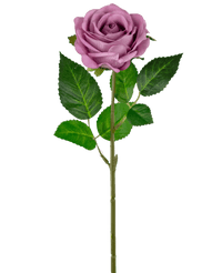 Künstliche Rose "Emine" Real Touch Dunkelrosa 43cm