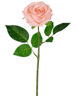 Künstliche Rose "Emine" Real Touch Rosa 43cm