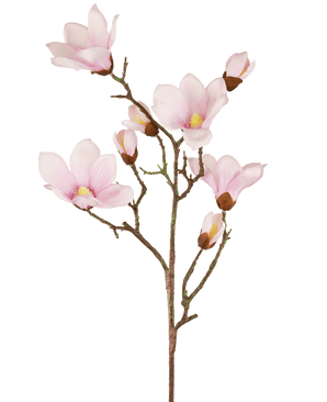 Künstlicher Magnolienzweig Real Touch Pink 98cm