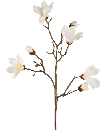 Künstlicher Magnolienzweig Real Touch Weiß 98cm