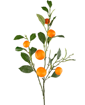 Künstlicher Mandarinenzweig 104 cm orange