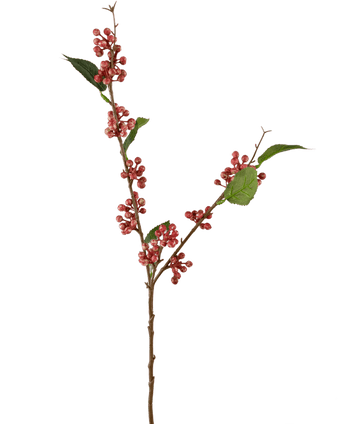 Künstlicher Zweig Beeren 64 cm rosa