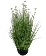 Kunstrasen Lauch Blume Zwiebel Gras Topf 100cm feuerhemmend