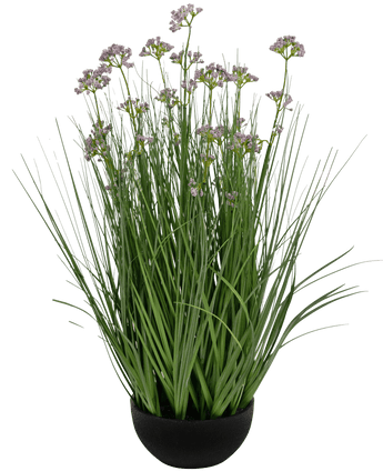 Kunstrasen Lauch Blume Zwiebel Gras Topf 60cm feuerhemmend