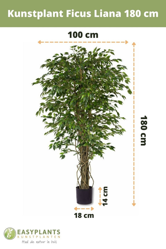 Künstliche Pflanze Ficus Liana 180 cm