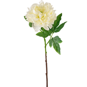 Künstliche Blume Pfingstrose 61 cm weiß