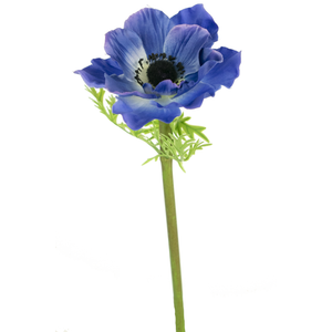 Künstliche Blume Anemone Deluxe 43 cm blau
