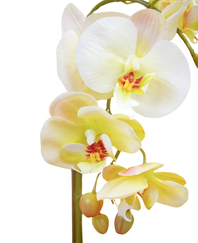 Künstliche Orchidee 85 cm rosa im Topf