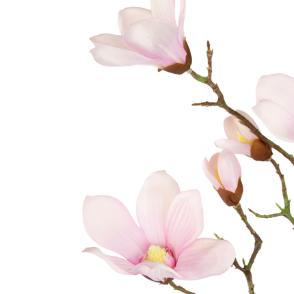 Künstlicher Magnolienzweig Real Touch Pink 98cm