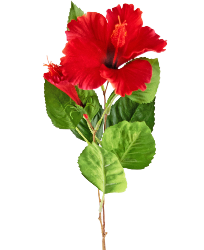 Künstliche Blume Hibiskus 73 cm rot