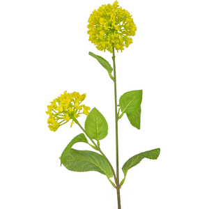 Künstliche Blume Schneeball/Viburnum 70 cm gelb