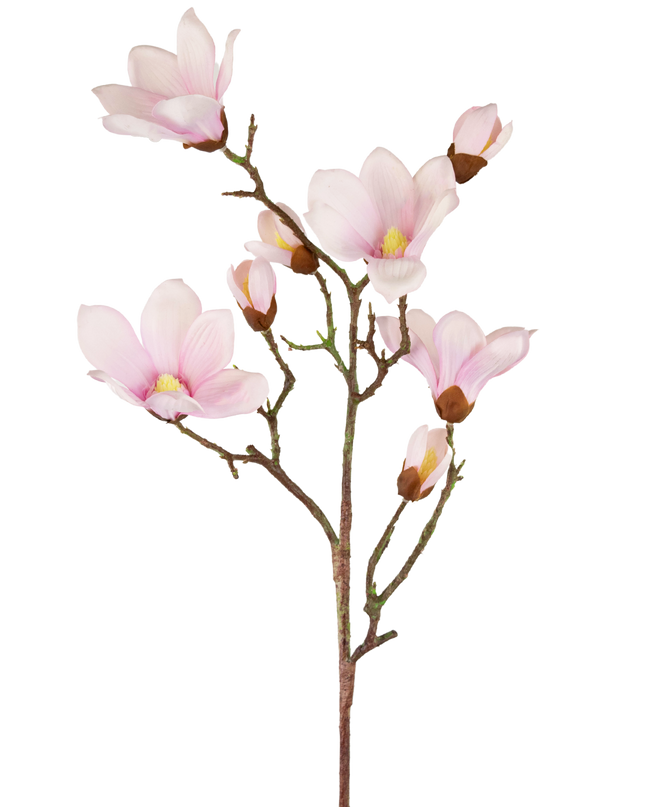 Künstlicher Magnolienzweig Real Touch Pink 98cm