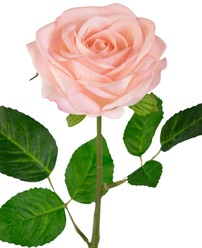 Künstliche Rose "Emine" Real Touch Rosa 43cm