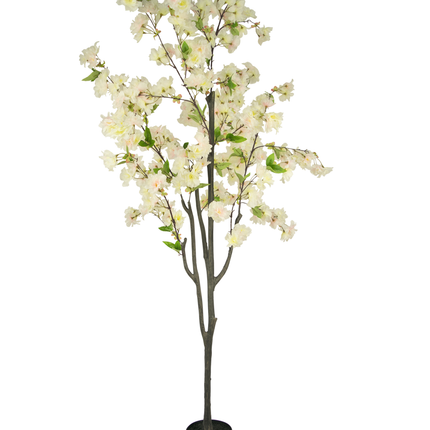 Künstliche Kirschblüte 180 cm weiß