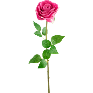Künstliche Rose Real Touch 53 cm rosa