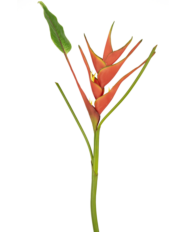 Künstliche Blume Heliconia 90 cm rot