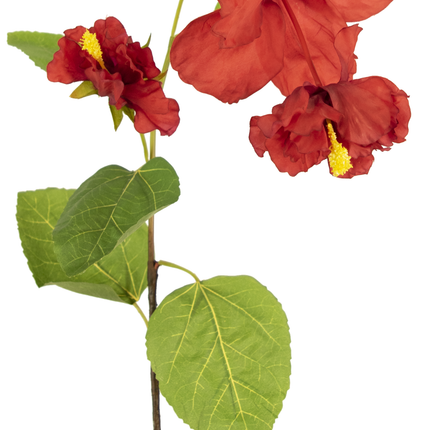 Künstliche Blume Hibiskus 92 cm rot