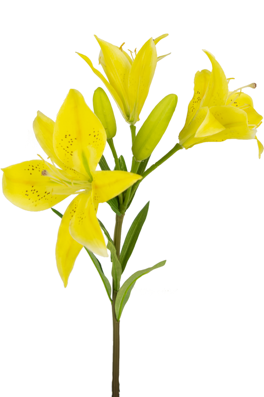 Künstliche Blume Asiatische Lilie 66 cm gelb
