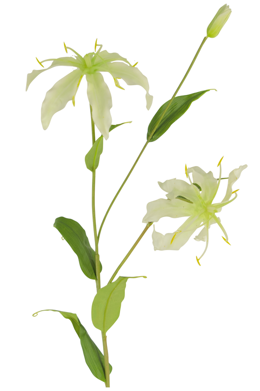 Künstliche Blume Gloriosa 81 cm weiß