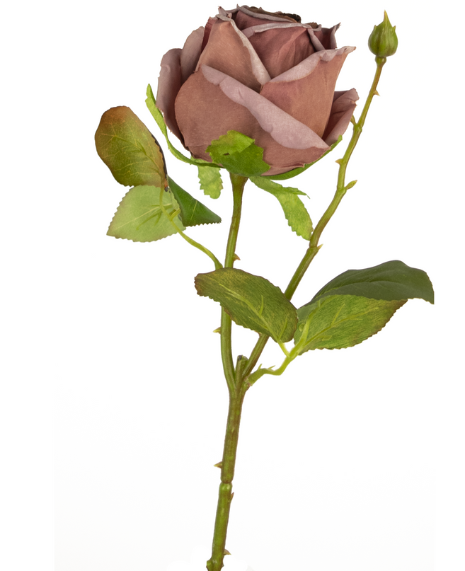 Künstliche Rose Deluxe 45 cm getrocknet lila