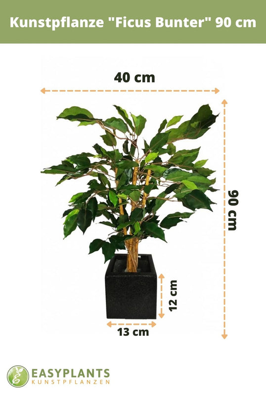 Künstliche Pflanze Ficus Grün 90 cm
